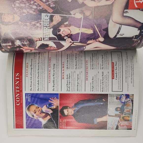 GEORGE HARRISON ROLLING STONE MAGAZINE Issue 1139, Sept 15, 2011 VG+ Condition - Picture 3 of 17